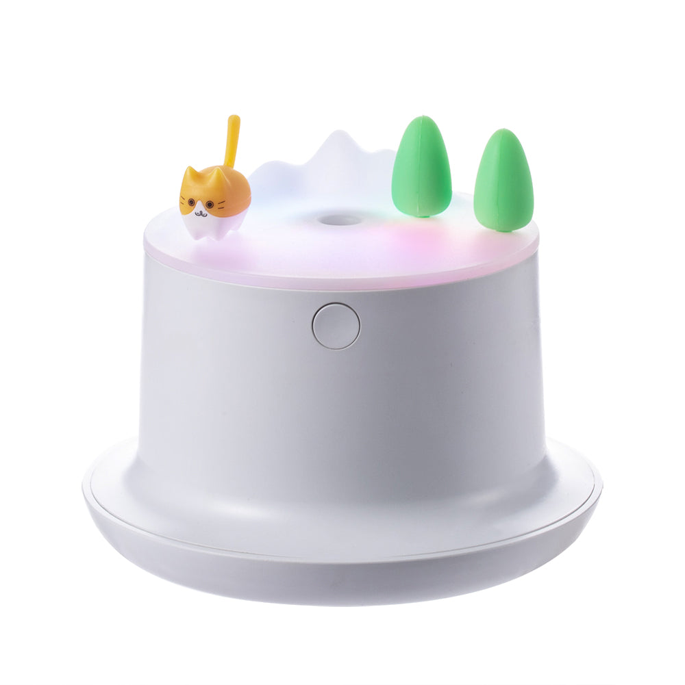 Cute Mini USB Desk Humidifier with Colorful LED Light