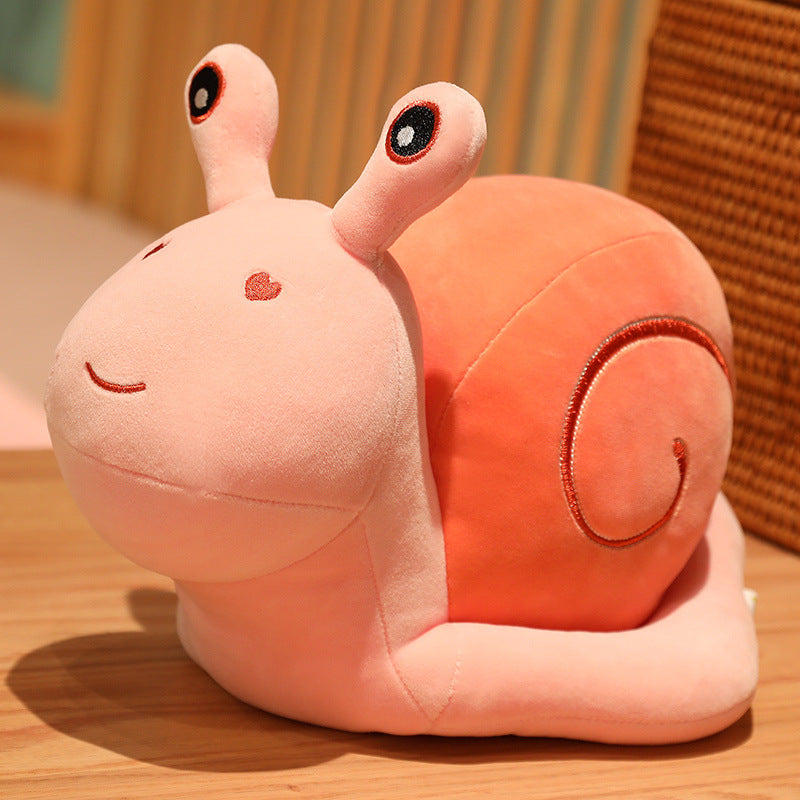 Snail Plush Pillow for Cozy Bedroom Decor & Cuddles