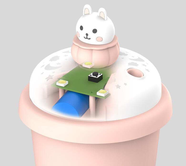 Mini USB Humidifier, Cute Milk Tea Cup for Desk & Bedside