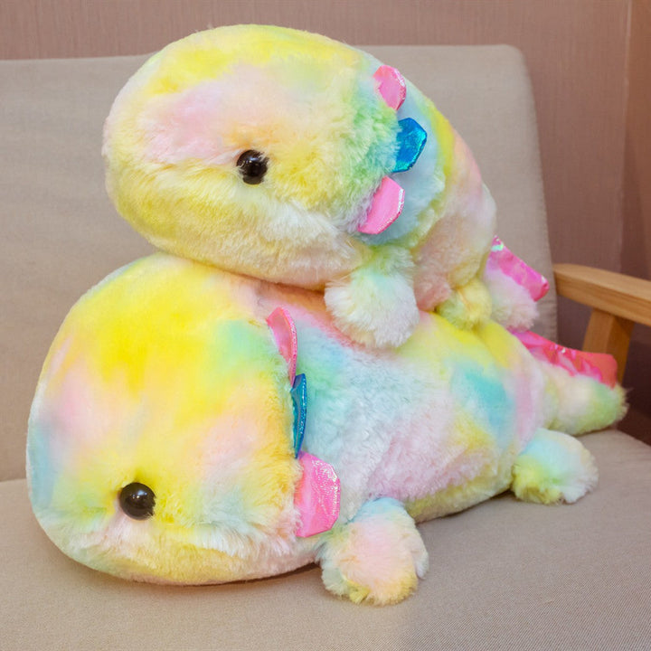 Rainbow Salamander Plush Toy for Cozy Cuddles & Decor