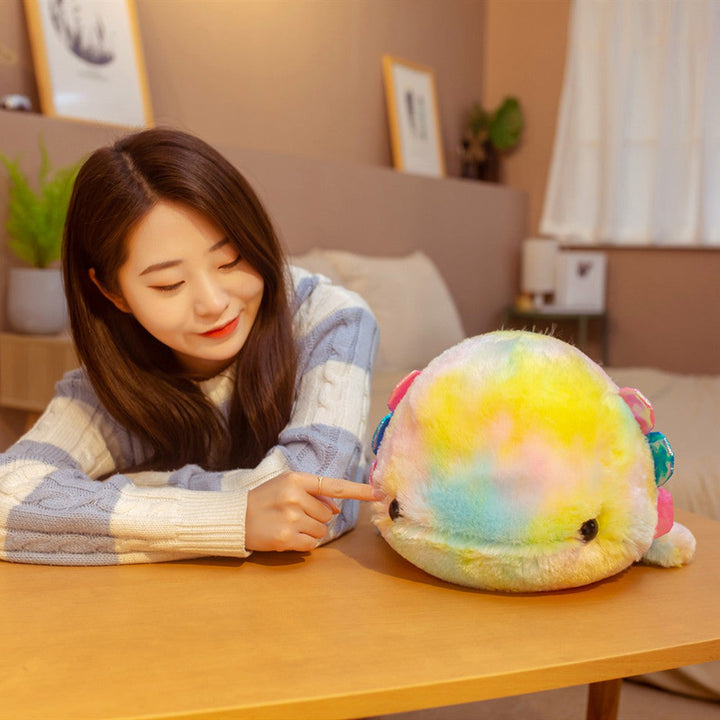 Rainbow Salamander Plush Toy for Cozy Cuddles & Decor