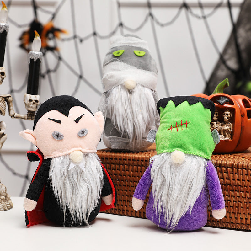 Halloween Character Doll Set for Whimsical Displays