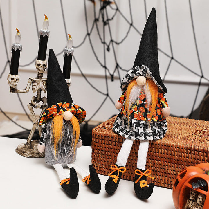 Long-Legged Halloween Witch Dolls for Festive Decor