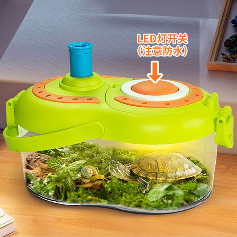 360° Insect Observation Habitat with LED Magnifier