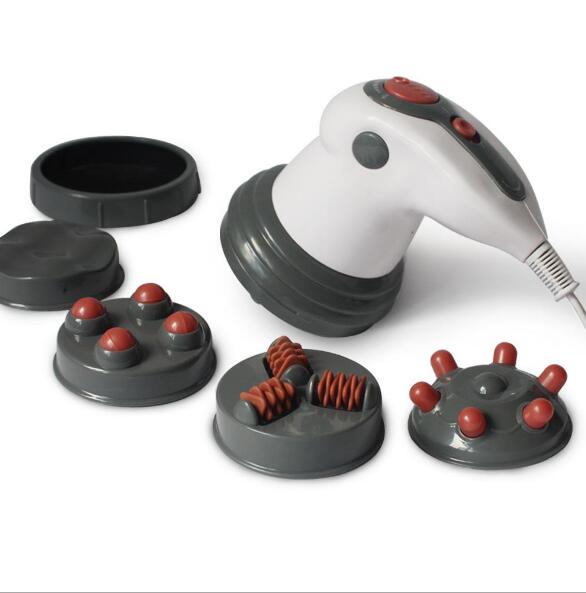Electric Body Slimming Massage Roller with 5 Attachments