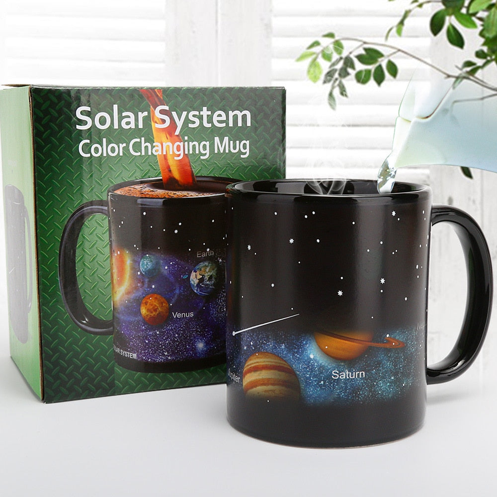 Color Changing Solar System Mug With Heat-Reveal Planets