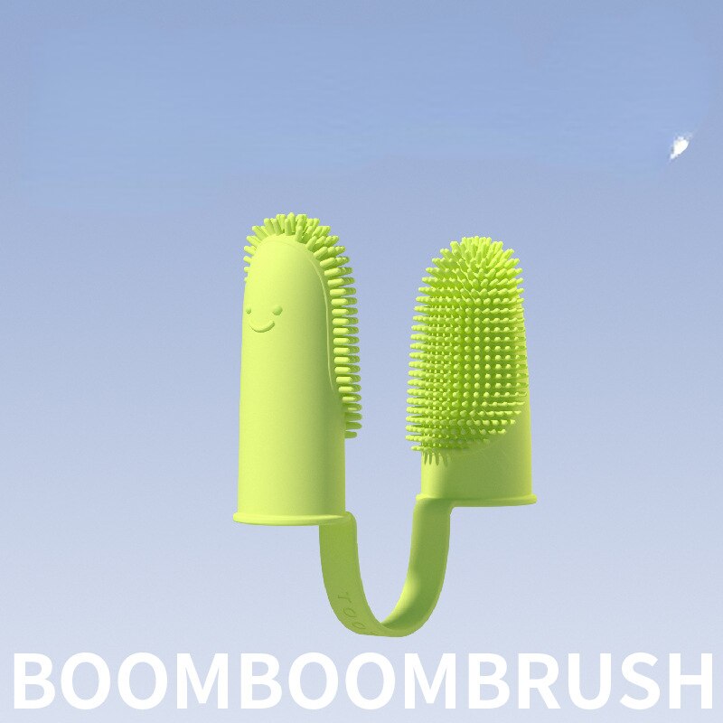 Double-Finger Dog Toothbrush for Easy Home Cleaning