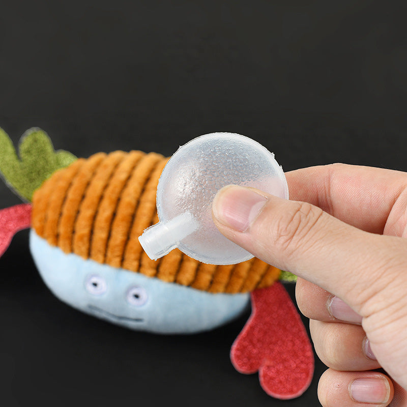 Textured Plush Dog Toy for Interactive Chewing Play