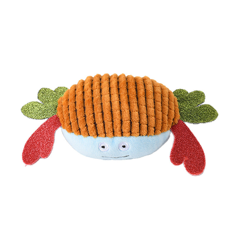 Textured Plush Dog Toy for Interactive Chewing Play