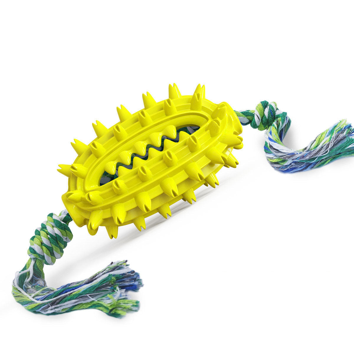 Cactus Dog Chew Toy for Dental Stimulation & Tug Play