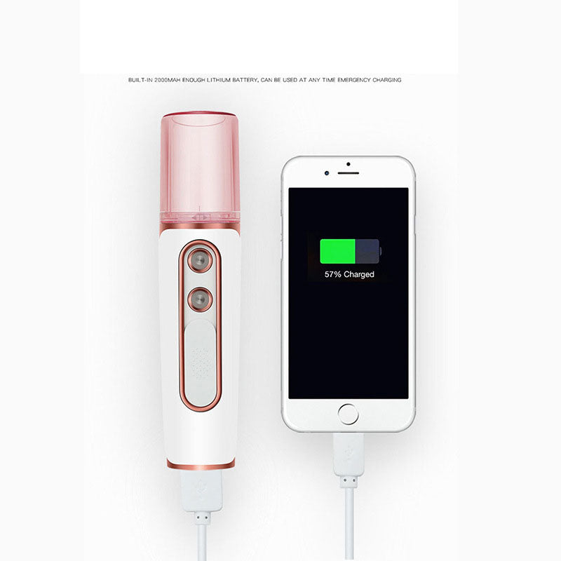Handheld Nano Mist Facial Sprayer, Rechargeable Hydration