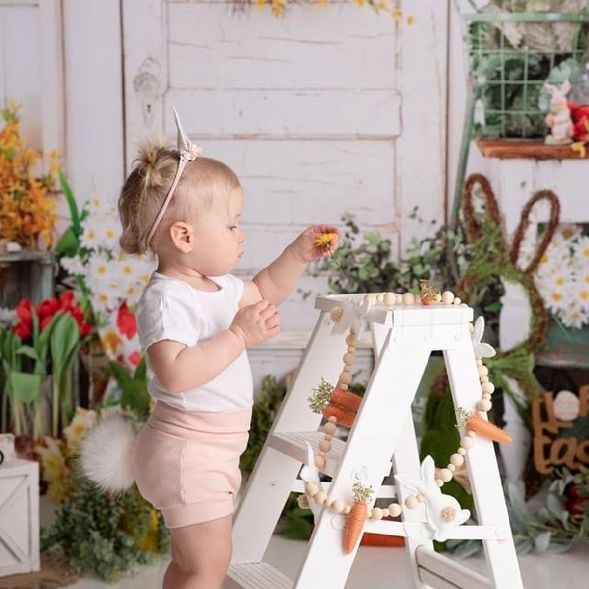 Easter Bunny Carrot Garland for Playful Spring Decor