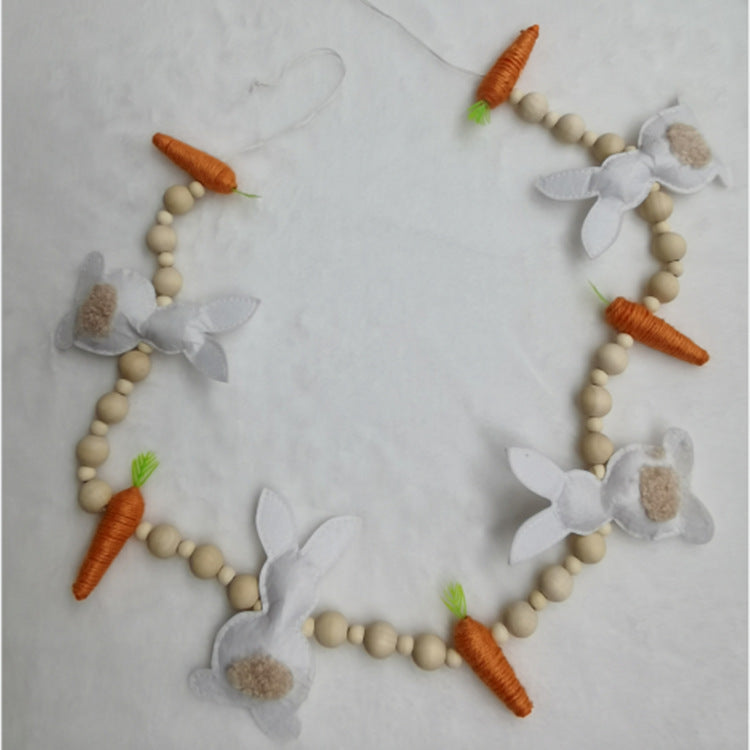 Easter Bunny Carrot Garland for Playful Spring Decor