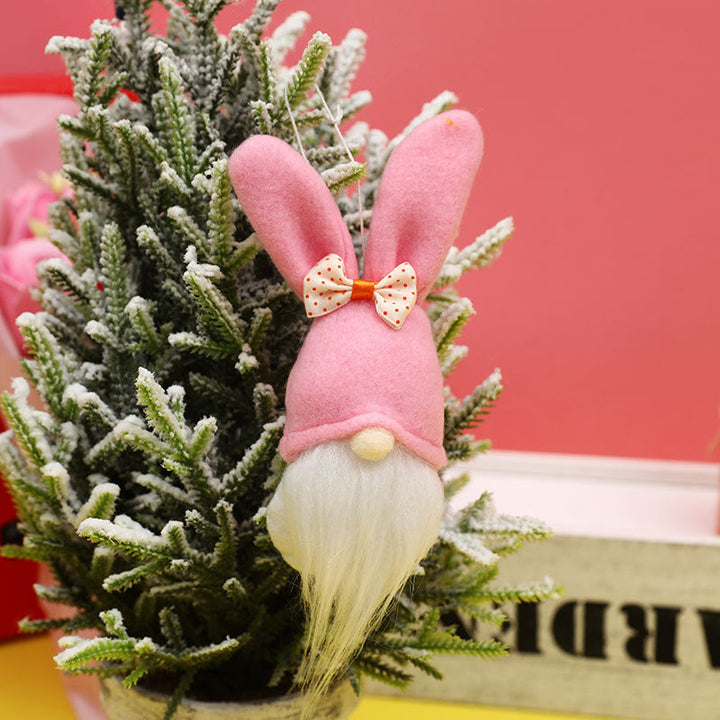 Easter Rabbit Gnome Ornaments for Whimsical Spring Decor