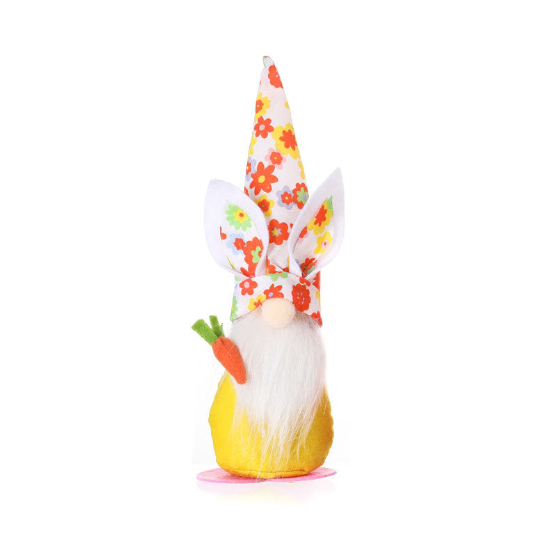 Easter Bunny Gnome Decoration for Playful Spring Charm