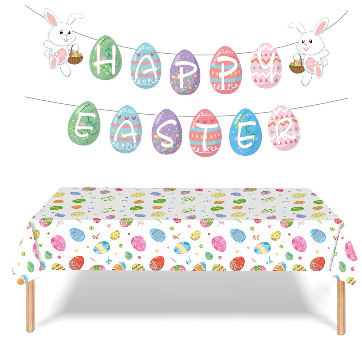 Easter Egg Tablecloth for Instant Festive Table Styling