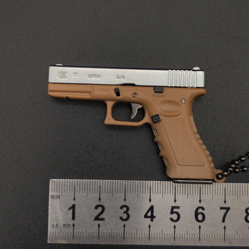 1:3 Glock G17-Style Alloy Keychain Tactical Collectible