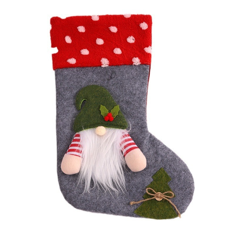 Whimsical Plush Christmas Stocking for Holiday Gift Charm