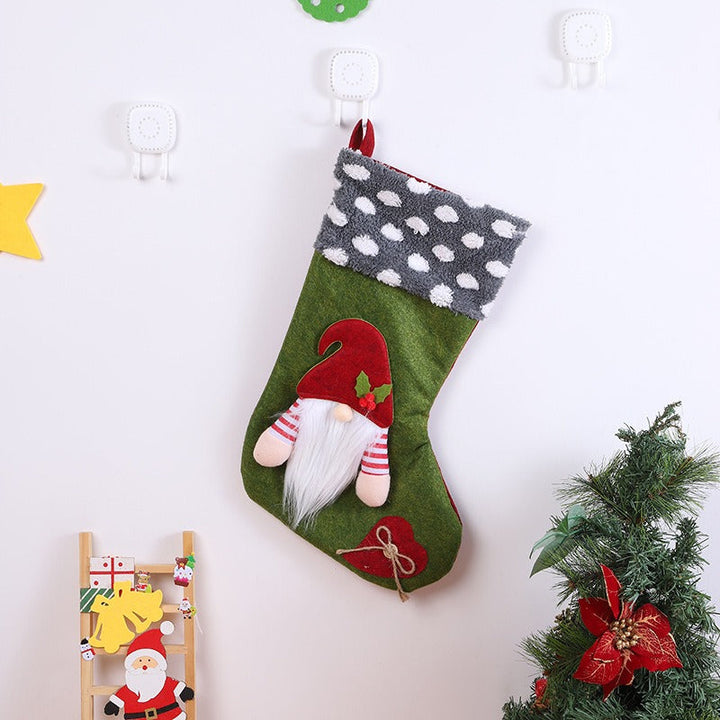 Whimsical Plush Christmas Stocking for Holiday Gift Charm