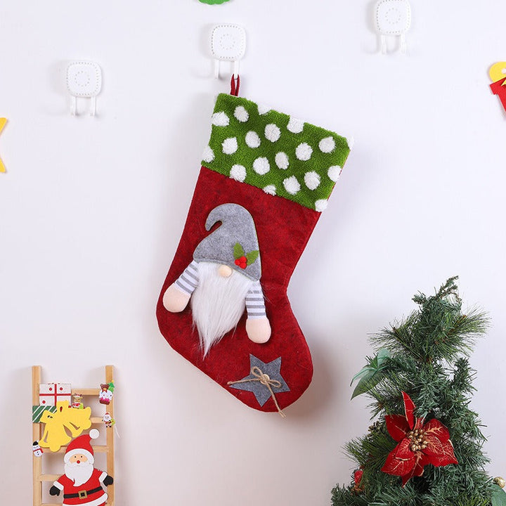 Whimsical Plush Christmas Stocking for Holiday Gift Charm
