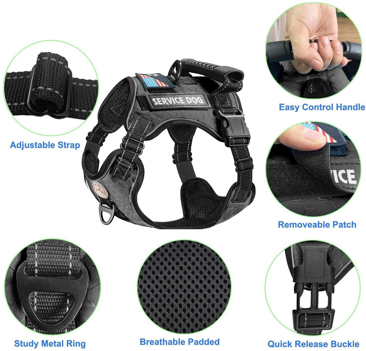 Dog Harness With Padded Comfort and Easy Control