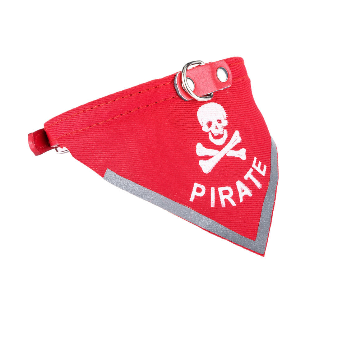Adjustable Pet Triangle Scarf Collar with Pirate Skull