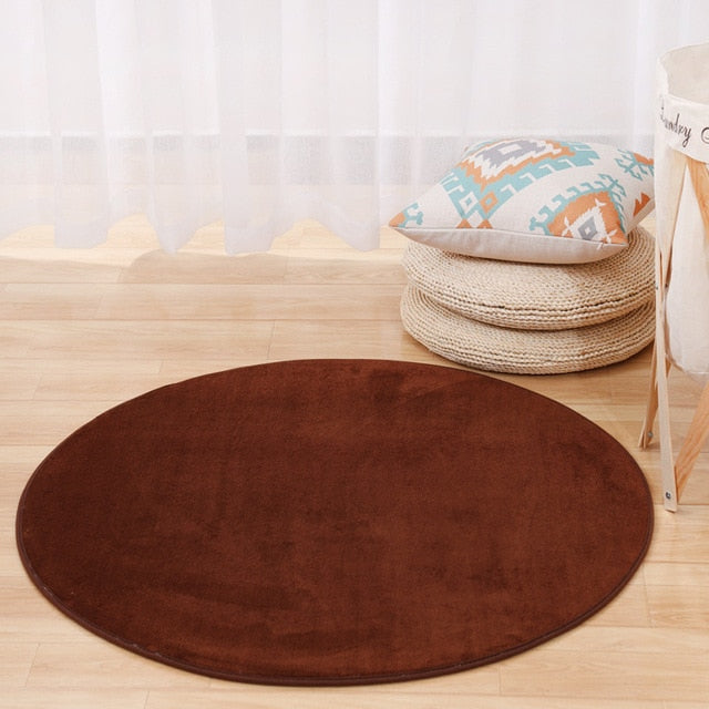 Round Memory Foam Floor Mat for Soft, Colorful Rooms