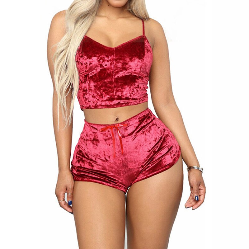 Velvet Pajama Set for Women | Silky Lounge Comfort