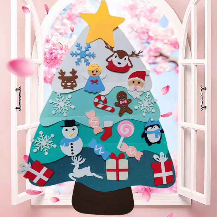 Felt Christmas Tree DIY Wall Decor for Kids Rooms