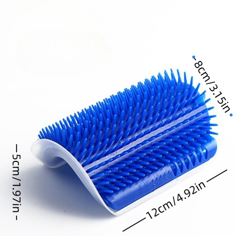 Wall-Mounted Cat Brush for Self-Grooming & Enrichment