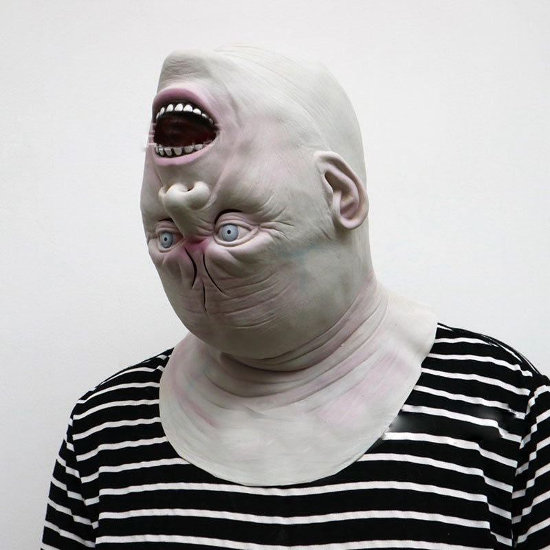 Zombie Alien Latex Mask – Full-Face Halloween Costume