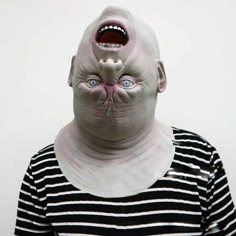Zombie Alien Latex Mask – Full-Face Halloween Costume