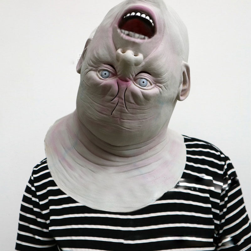Zombie Alien Latex Mask – Full-Face Halloween Costume