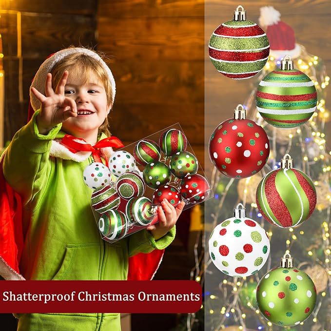 Shatterproof Christmas Ornaments With Hand-Painted Glitter