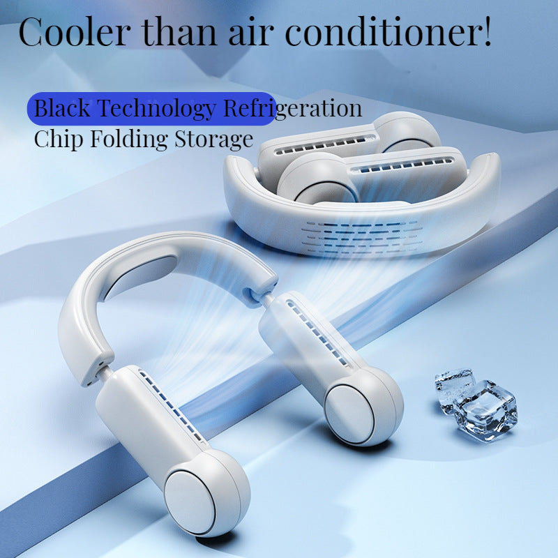 Hands-Free Wearable Neck Fan for Hot Days and Commutes