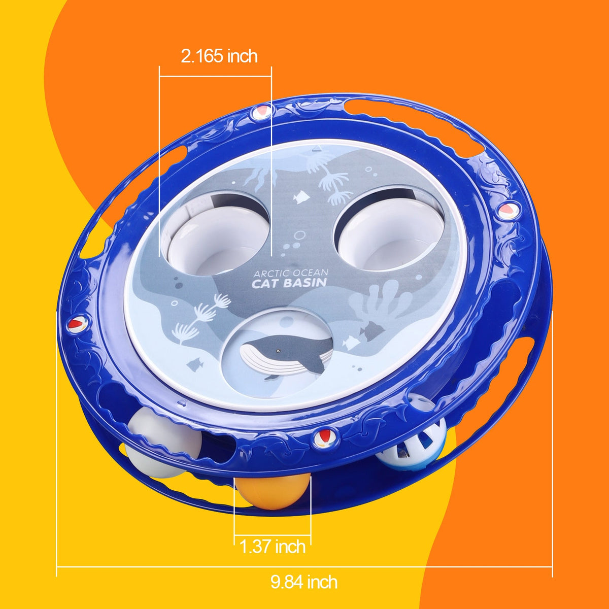 Interactive Cat Ball Toy for Independent Indoor Play
