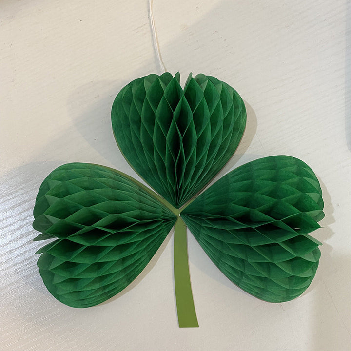 Irish Clover Honeycomb Ornament for St. Patrick’s Day