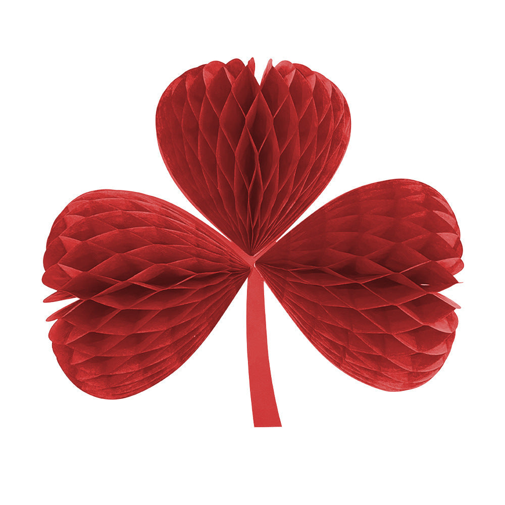 Irish Clover Honeycomb Ornament for St. Patrick’s Day