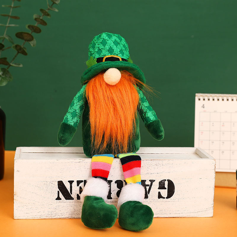 St. Patrick's Day Gnome Hanging Ornament for Mantel