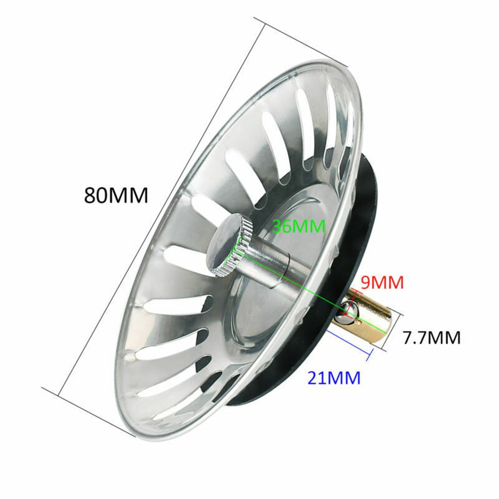 Stainless Steel Sink Strainer That Catches Hair & Debris