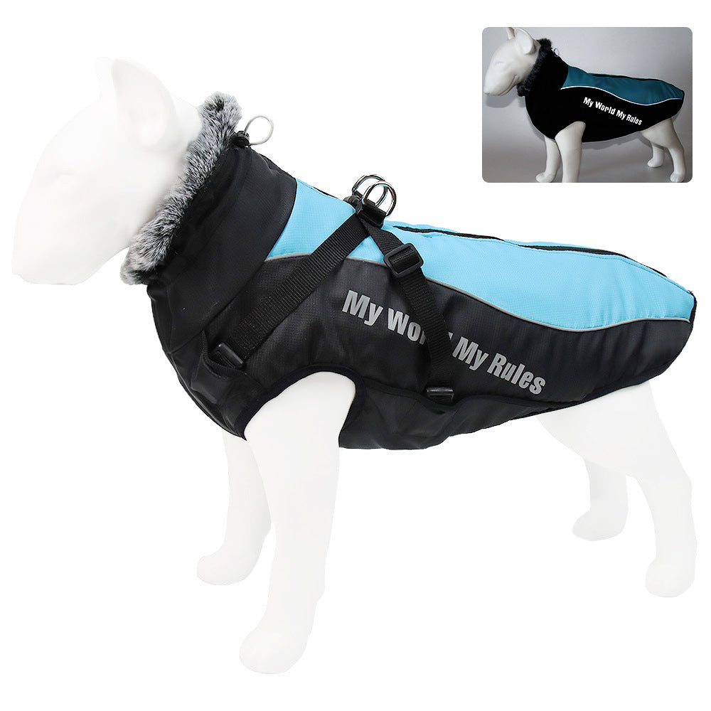 Dog Jacket With Warm Reflective Cold-Weather Coverage