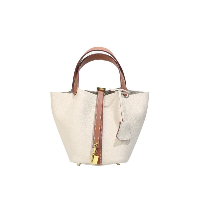 Leather Bucket Bag With Classic Everyday Elegance