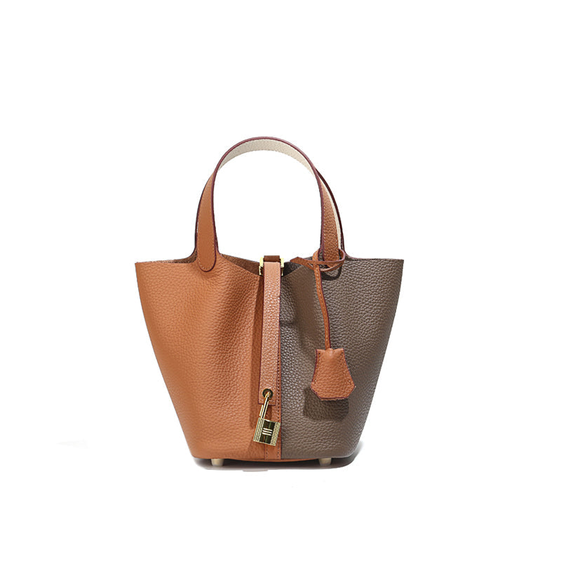 Leather Bucket Bag With Classic Everyday Elegance