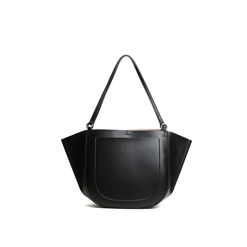 Leather-Look Women's Shoulder Bag for Daily Essentials