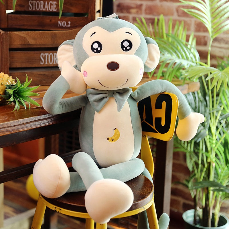 Long-Arm Monkey Plush Sleep Companion Cuddle Toy Doll