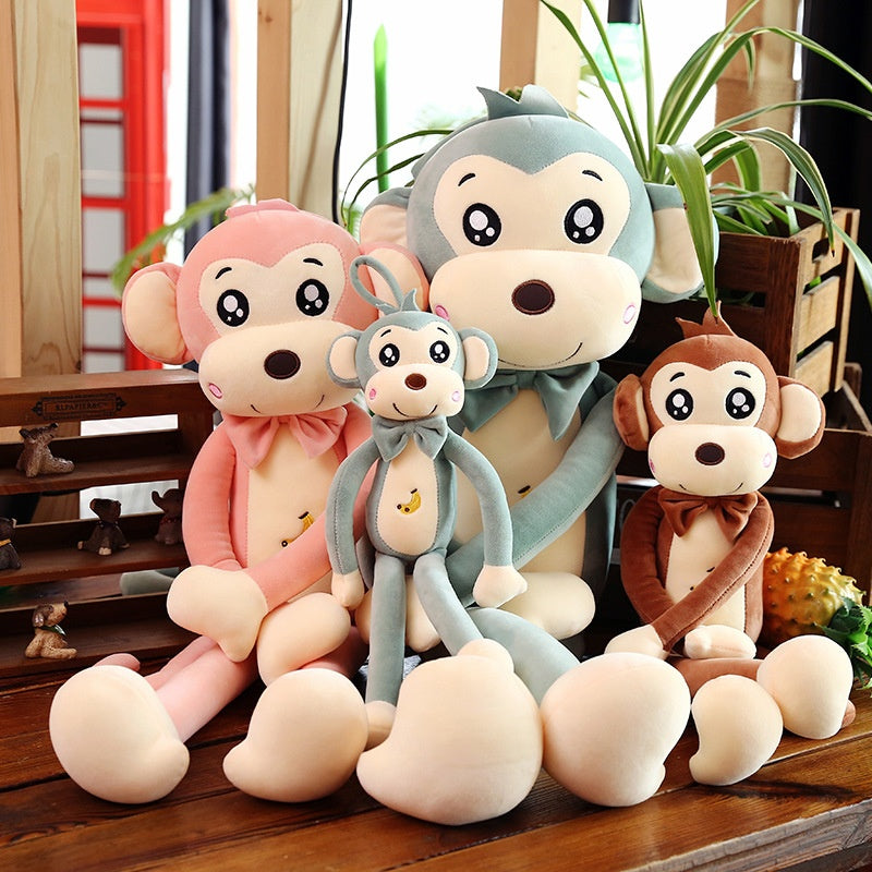 Long-Arm Monkey Plush Sleep Companion Cuddle Toy Doll