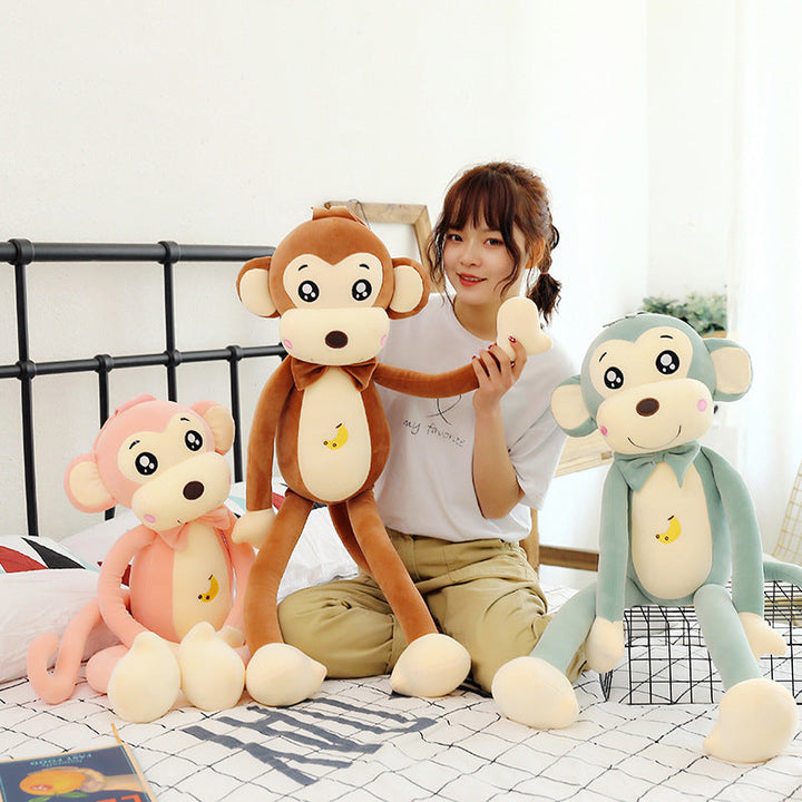 Long-Arm Monkey Plush Sleep Companion Cuddle Toy Doll