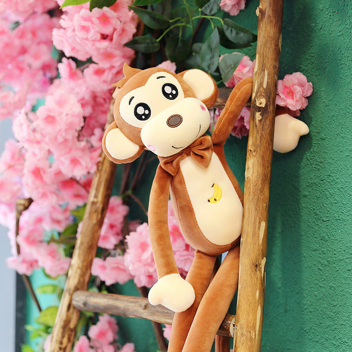 Long-Arm Monkey Plush Sleep Companion Cuddle Toy Doll