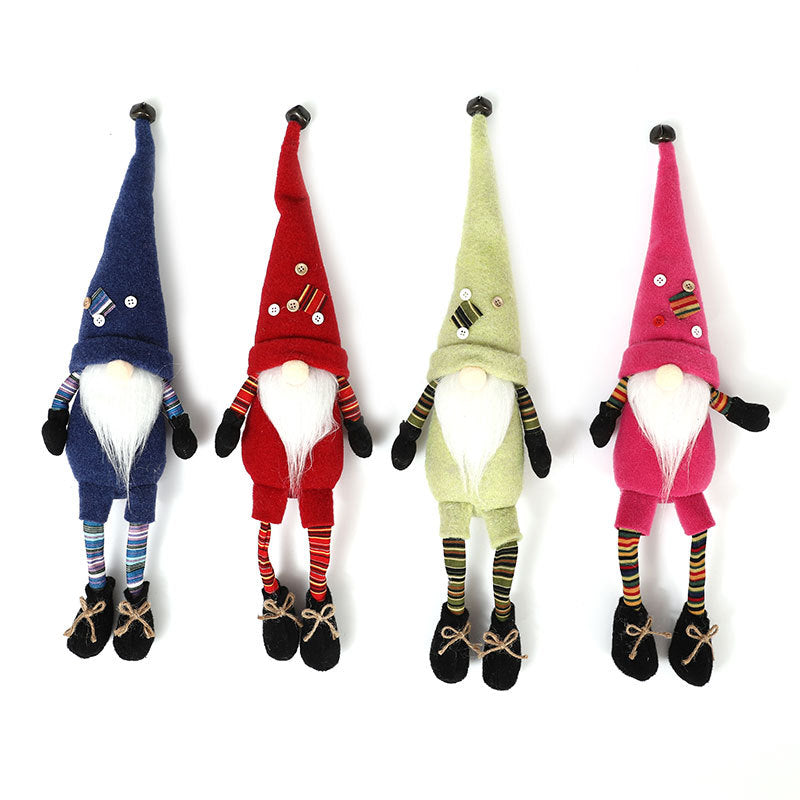 Long-Legged Christmas Gnome Decoration for Mantels