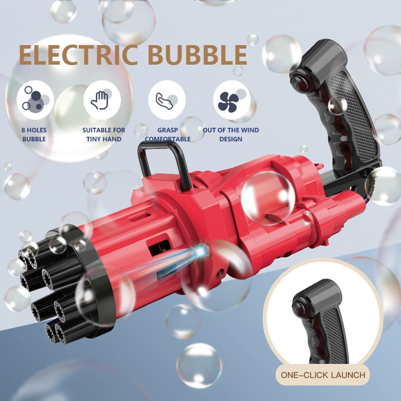 Automatic Bubble Gun Toy for Rich Bubbles Outdoors